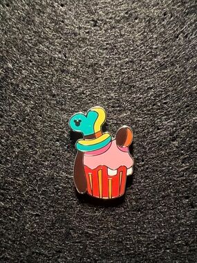 Disney Teal, Pink & Red Cupcake Enamel Pin